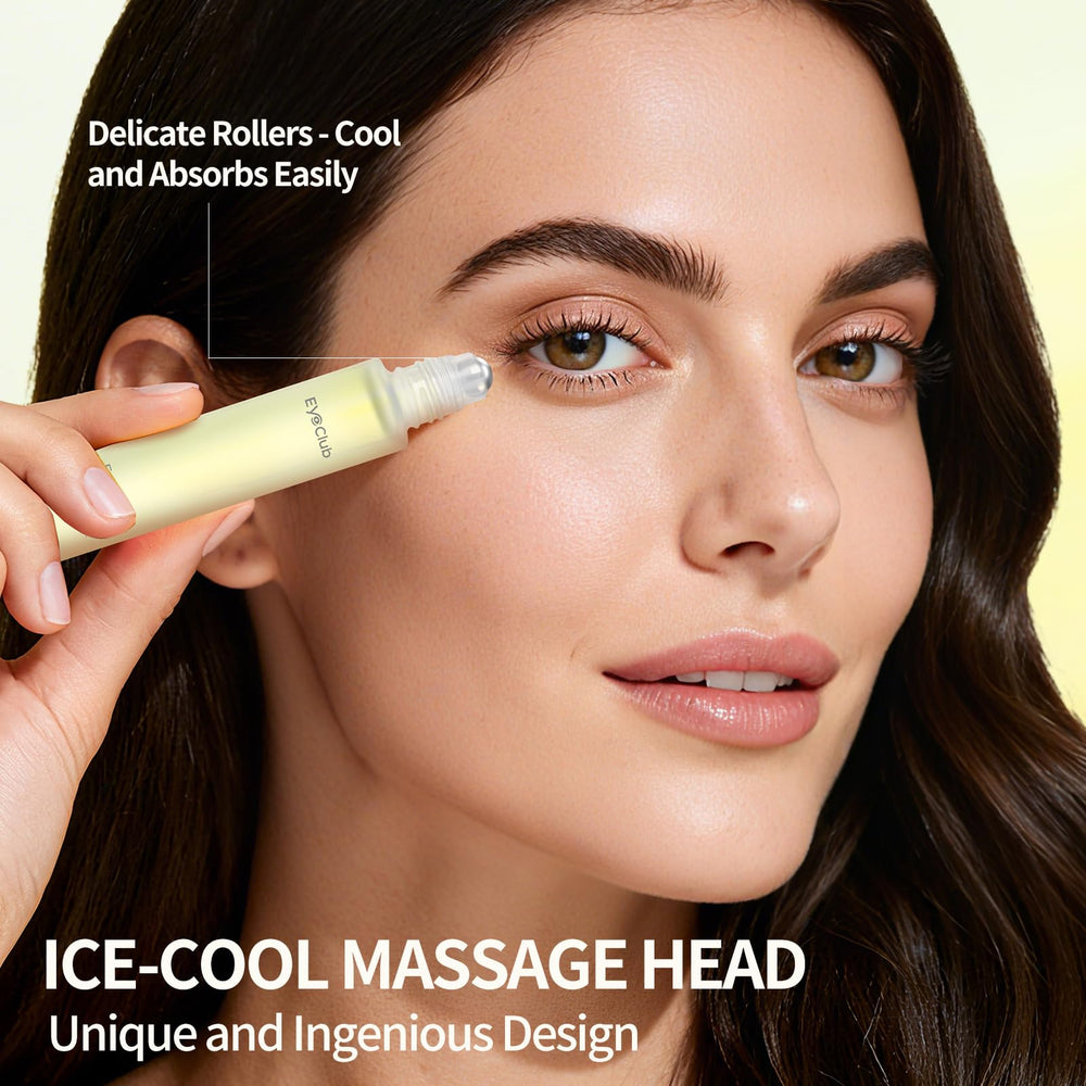 EyeClub jojoba oil blend nourishes skin around the eyes for resilience.