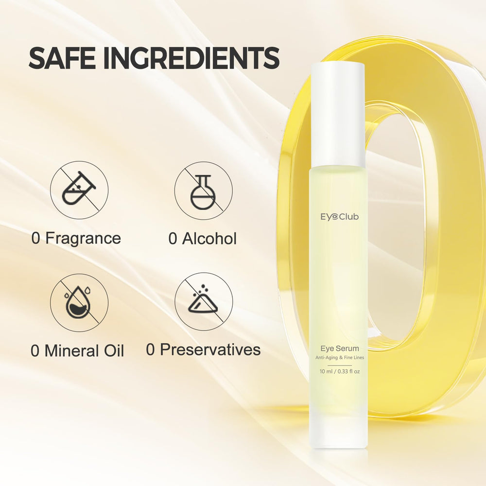 EyeClub sleek packaging for the Eye Brightener Roller ready to use.