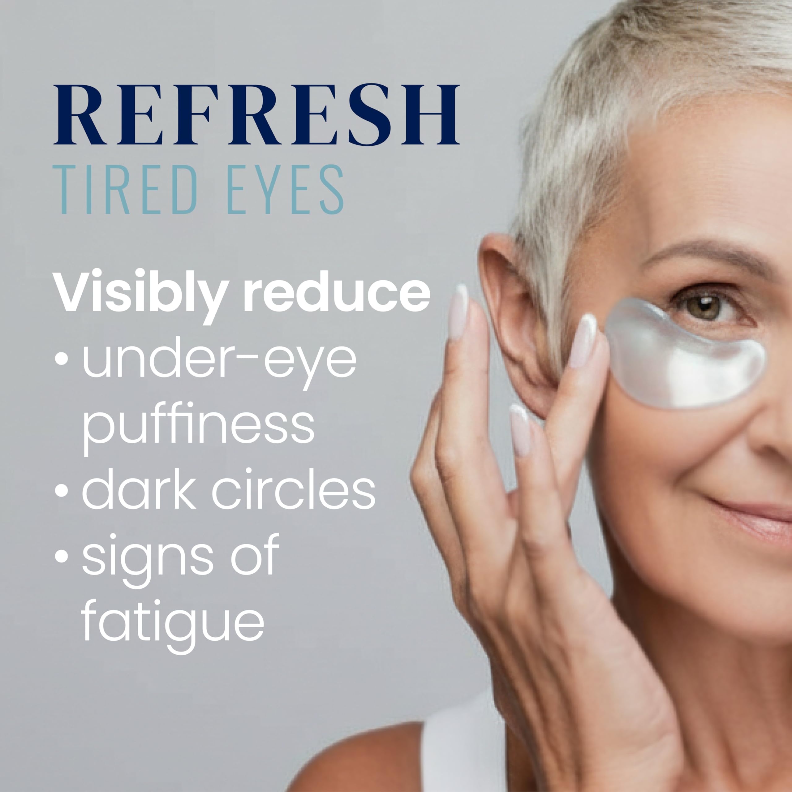 Apply Eyederm Hydra-Gel Under Eye Patches to the under-eye area for soothing refresh