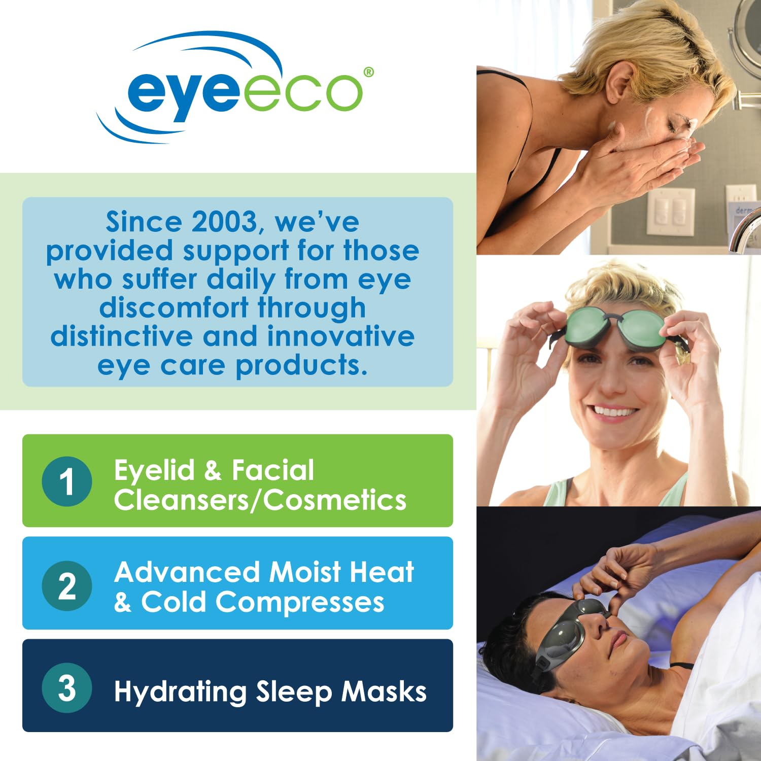 EyeEco Essential 9 serum dispense demonstrates easy daily use and quick absorption.