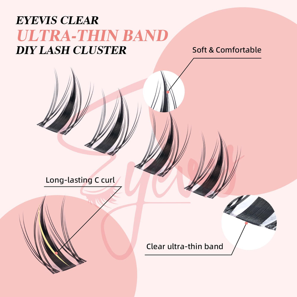 EYEVIS C-Curl lashes provide lift and drama
