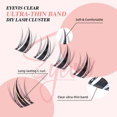 EYEVIS C-Curl lashes provide lift and drama