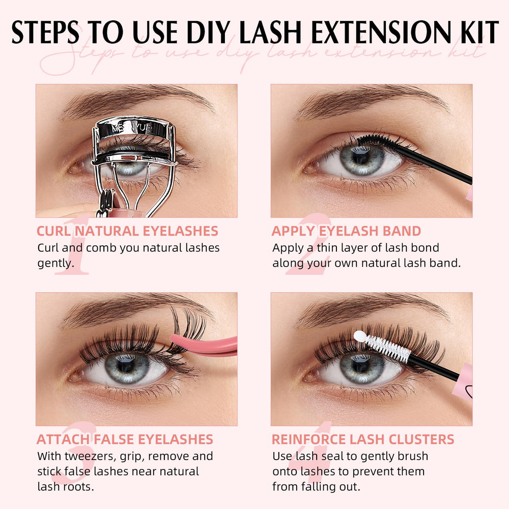 Eyevis DIY lashes at home setup for convenient extensions.
