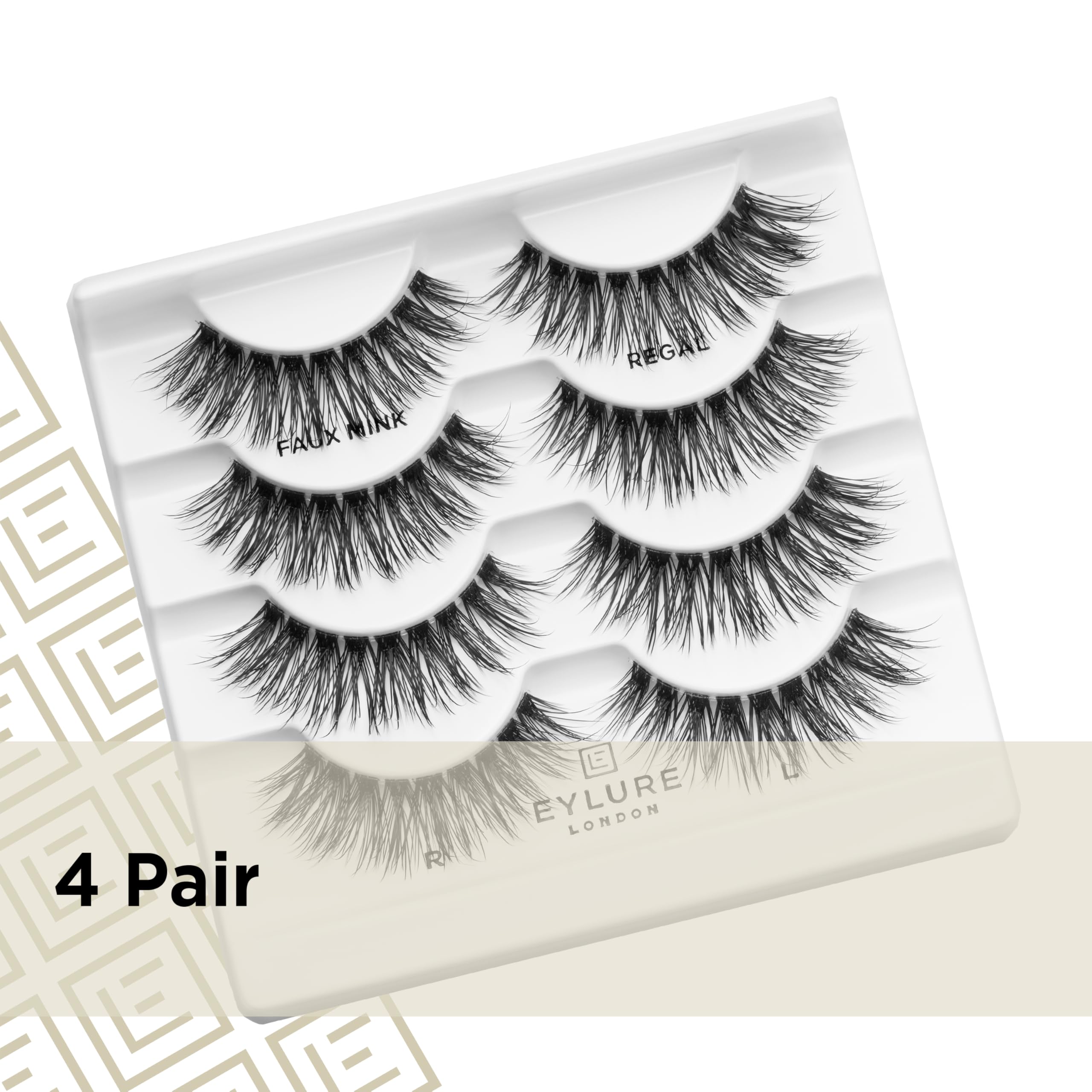 Eylure Luxe Faux Mink Regal Lashes multipack provides versatile everyday looks