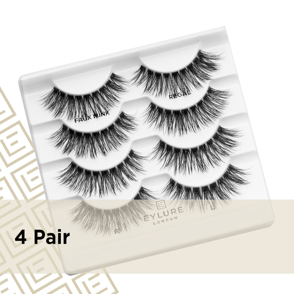 Eylure Luxe Faux Mink Regal Lashes multipack provides versatile everyday looks