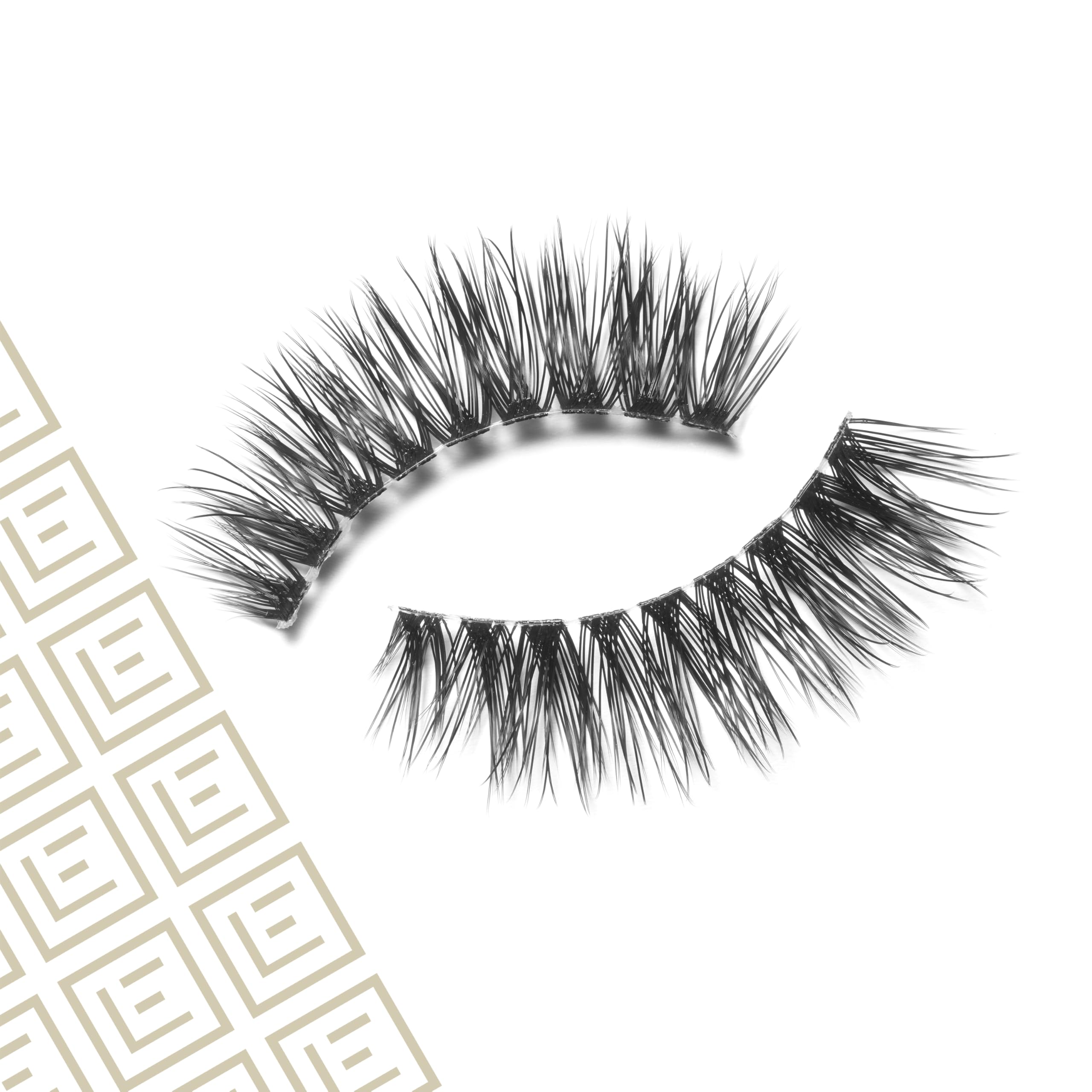 Eylure Luxe Faux Mink silk-effect fiber closeup shows glossy, tapered ends