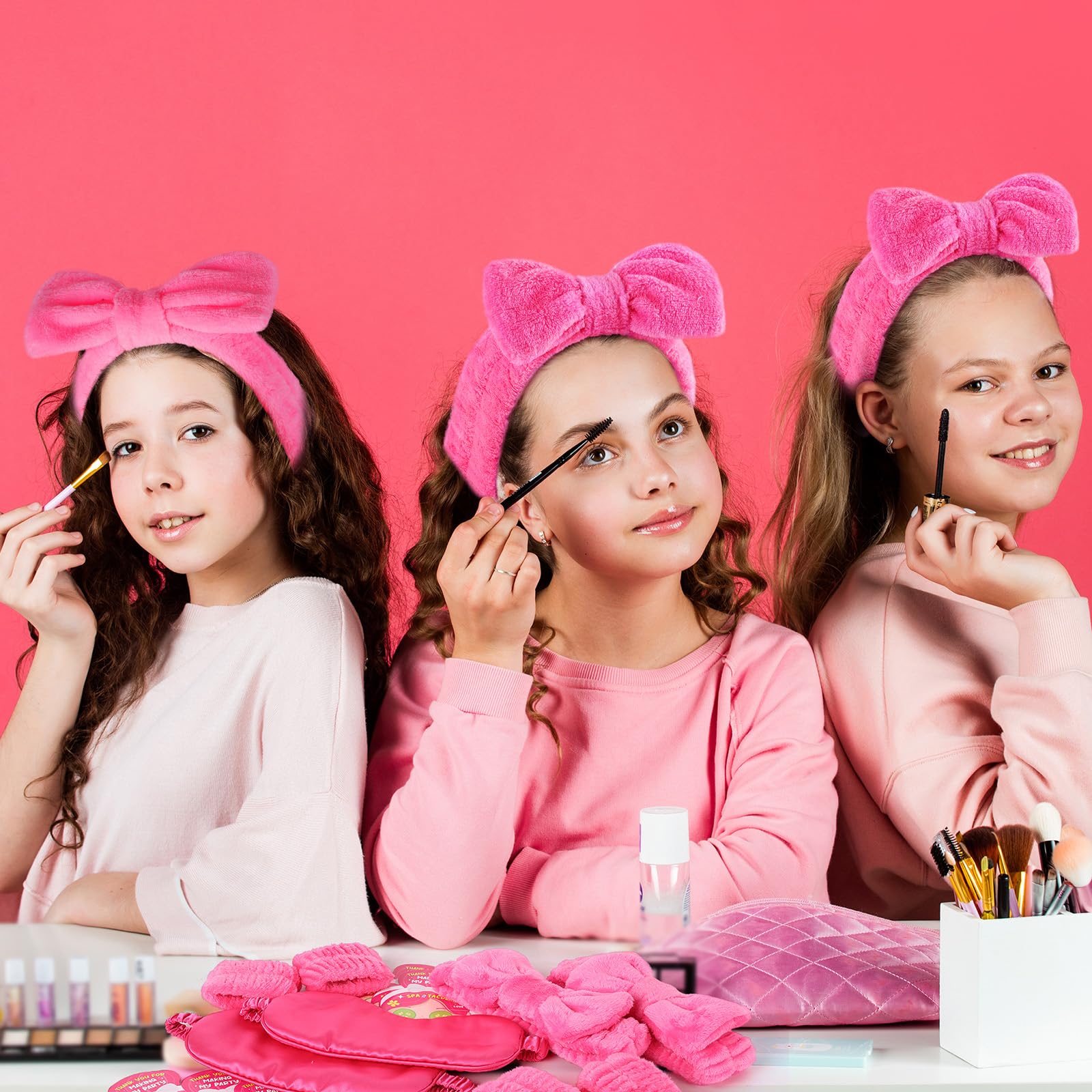 EYNDYN Rose-Red spa party pack creates a cohesive theme for a sleepover