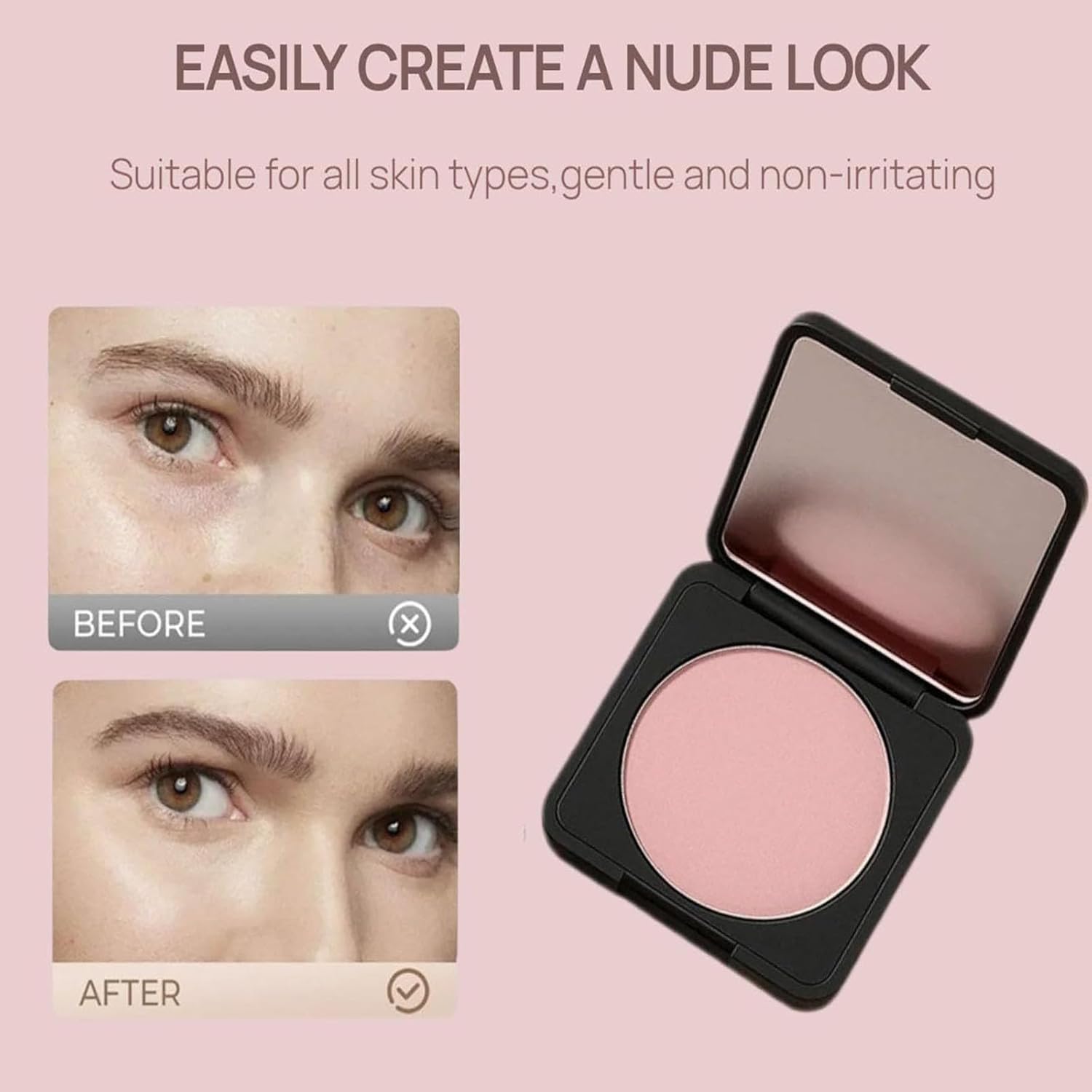 EZBNG under-eye brightener reduces visible darkness for a refreshed appearance.