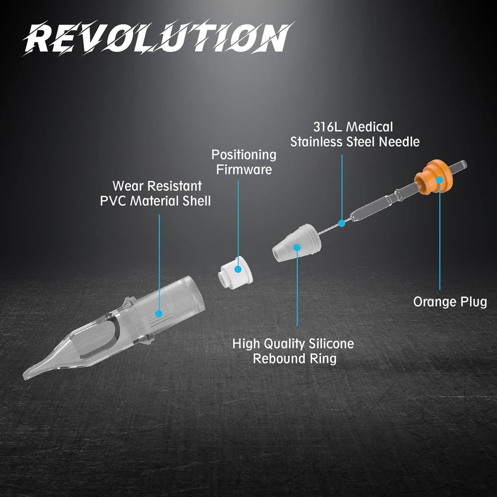 EZTAT2 Revolution cartridge with safety membrane prevents ink backflow for cleaner tubes.