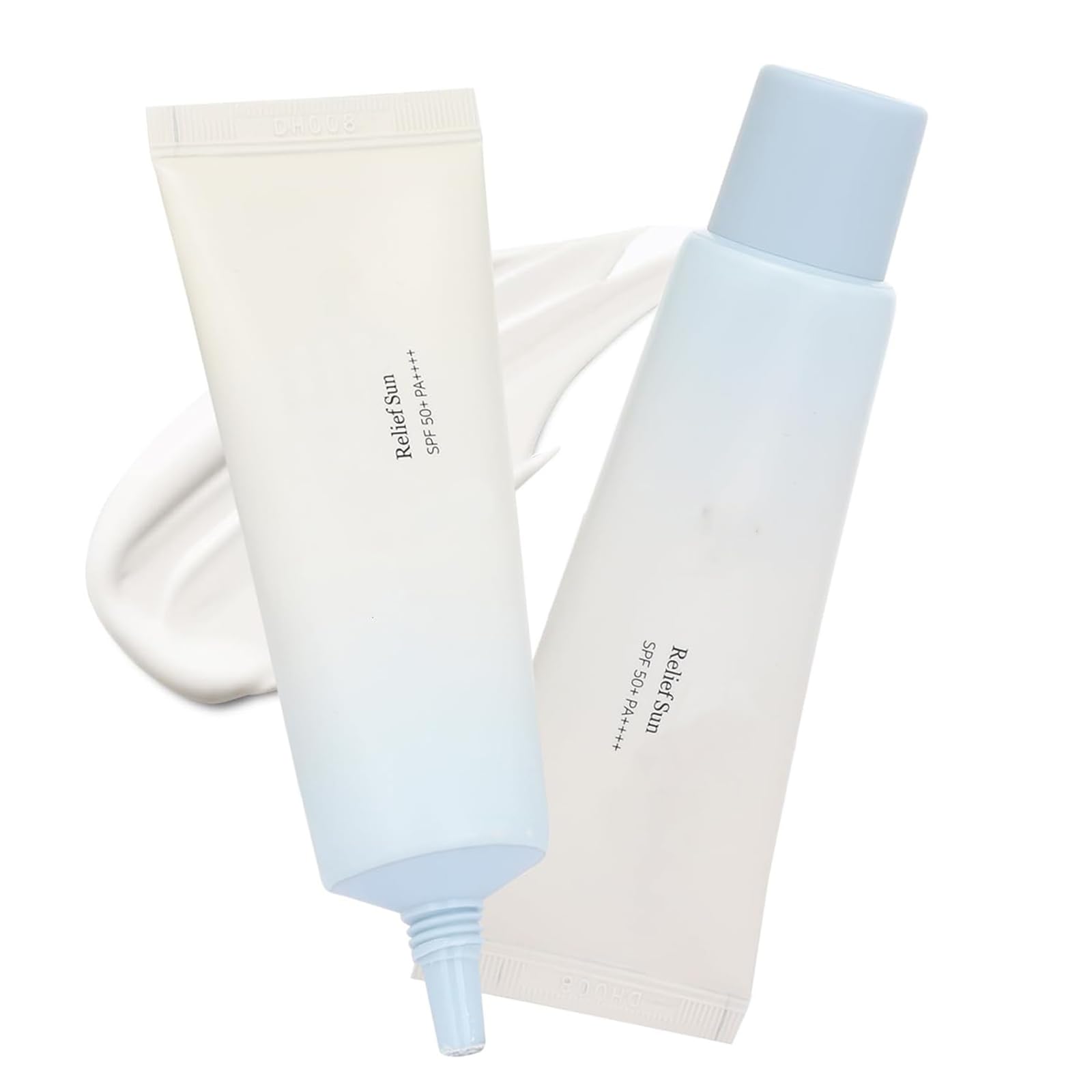EZTZMCN Relief Sun front view shows broad-spectrum protection for all skin types.
