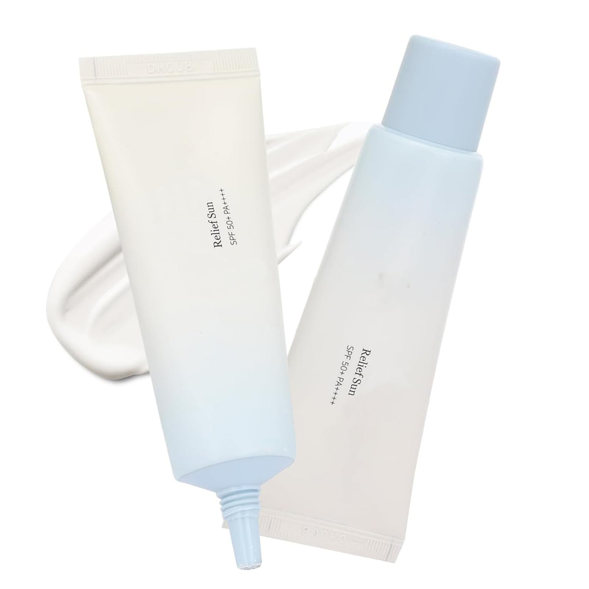 EZTZMCN Relief Sun front view shows broad-spectrum protection for all skin types.