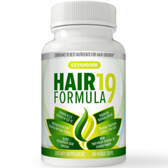 EzyAbsorb Hair Formula 19 bottle front view for hair support