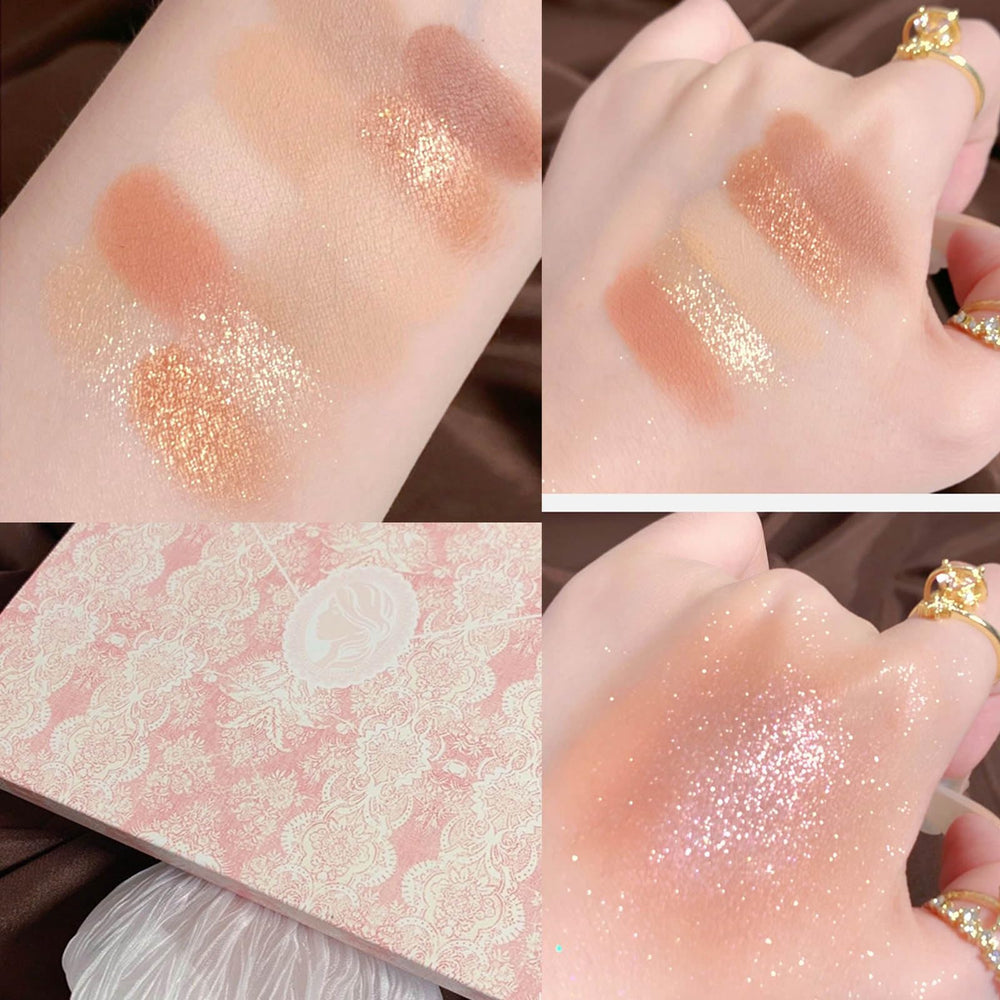 Ezyuanchly Lace palette application scene highlighting easy blending and smooth transitions.