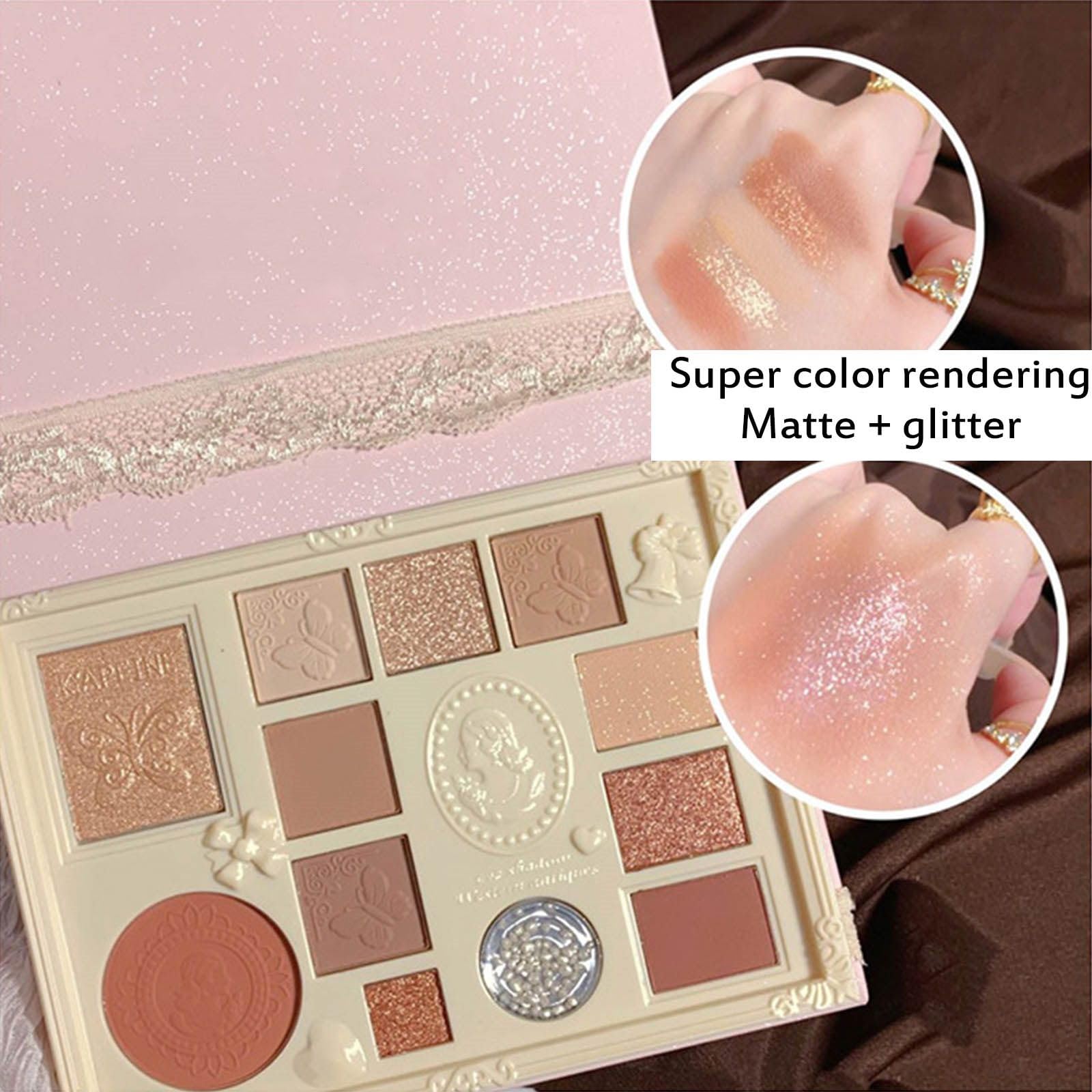 Ezyuanchly Lace texture close-up reveals velvety powder and rich pigment.