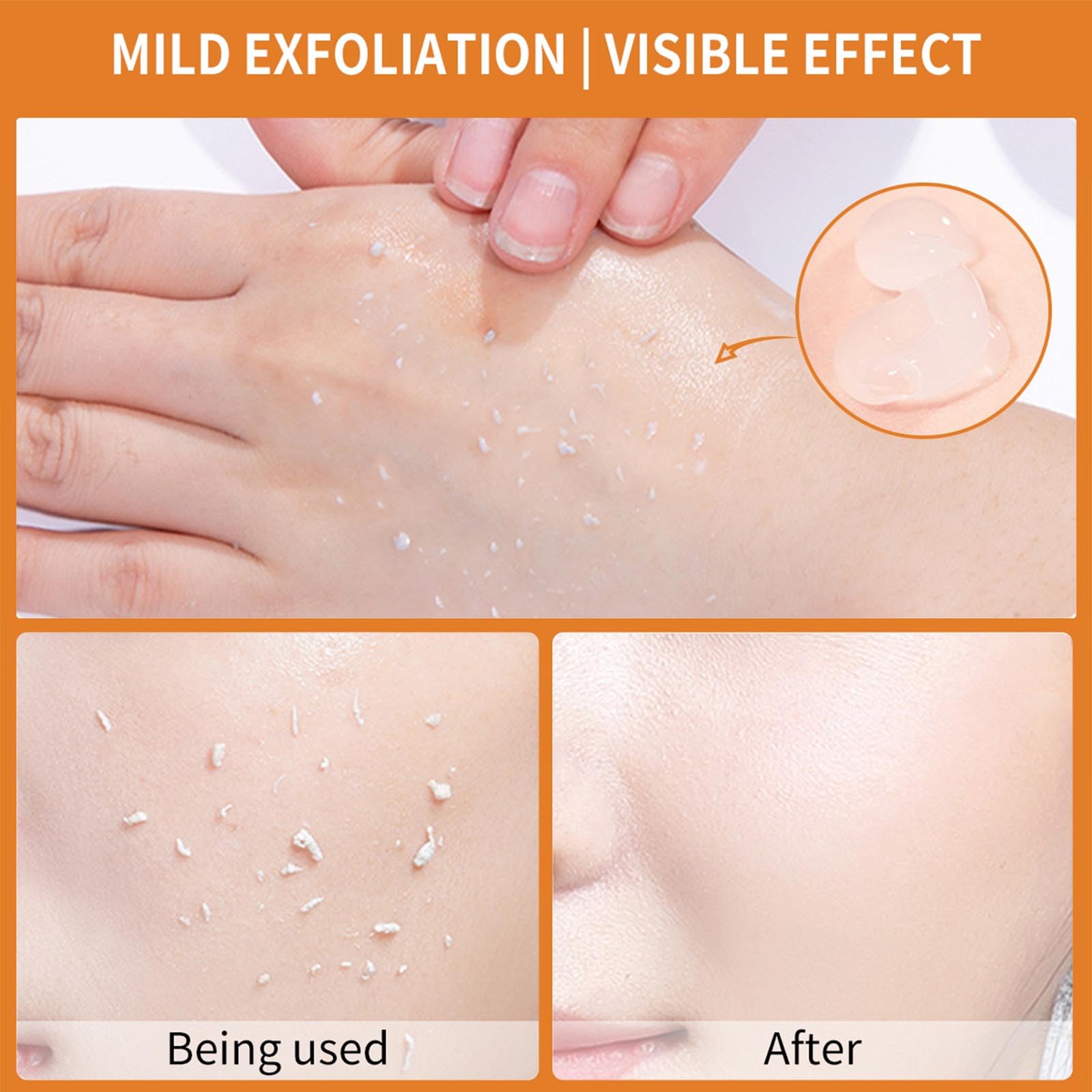 Post rinse, skin feels clean and smooth with Ezyuanchly gel.