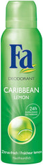 Fa Caribbean Lemon Deo Spray can for all-day freshness and daily confidence.