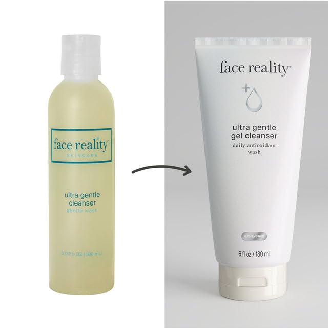 Face Reality Ultra Gentle Cleanser foam texture—gentle daily cleanse for blemish-prone skin.