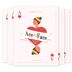 FACETORY Ace That Face Mask packaging shown for easy at home skincare.