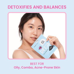 FACETORY Classic 5 Collection applying mask for soothing self-care.