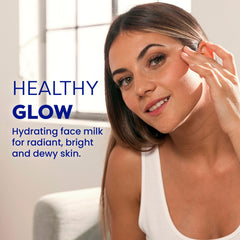 FaceTory Glow Serum Face Milk bottle close-up shows sleek design