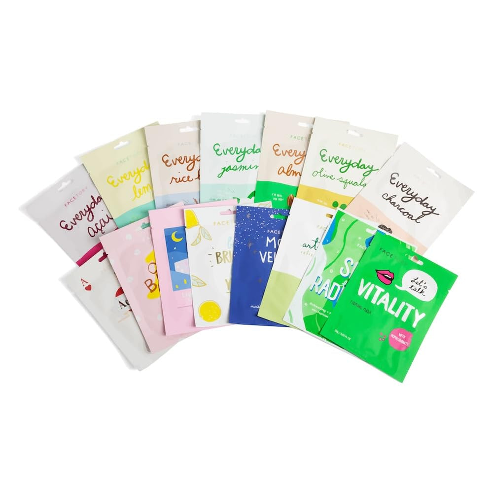FACETORY oat extract mask soothing and nourishing for a smoother complexion.