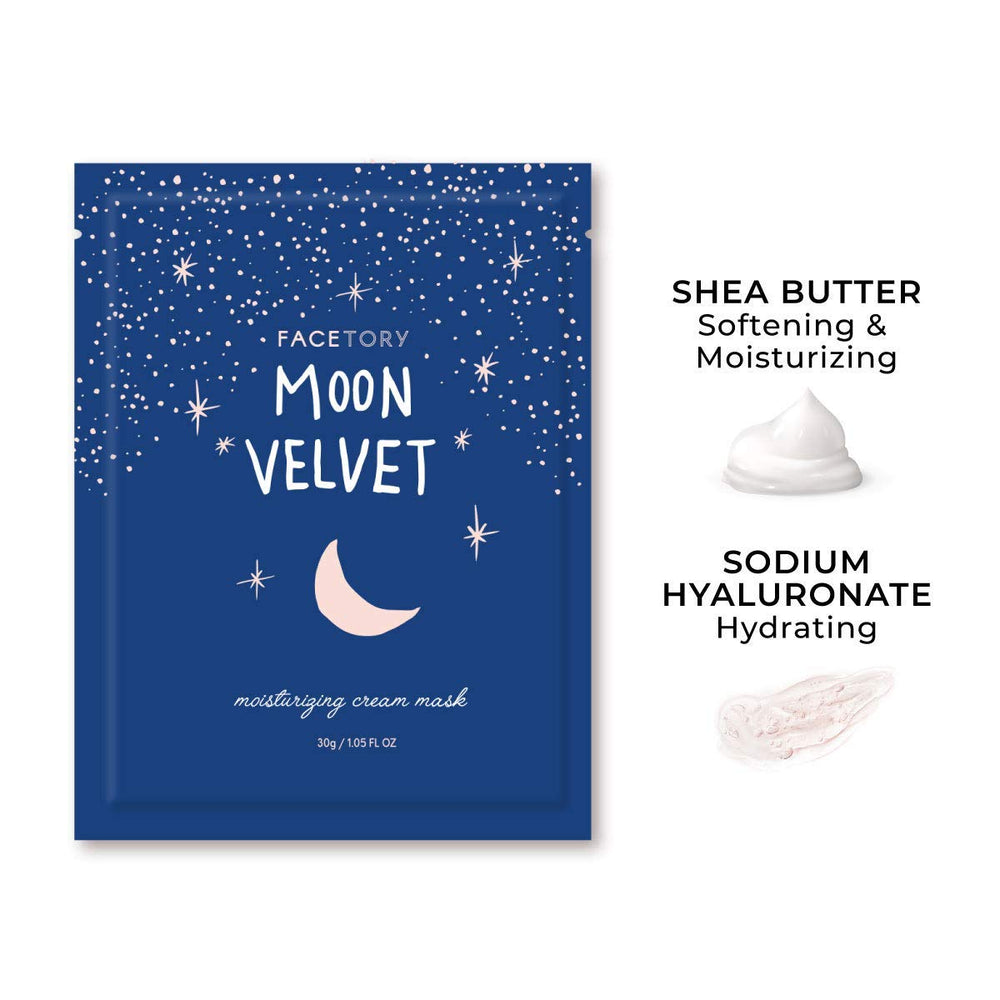 Milky essence ready for Moon Velvet mask application.