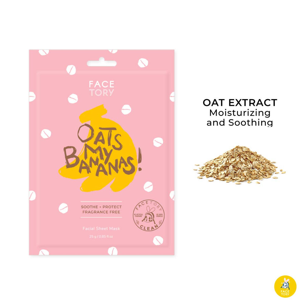 FACETORY Oat Extract hydrates and adds gentle radiance
