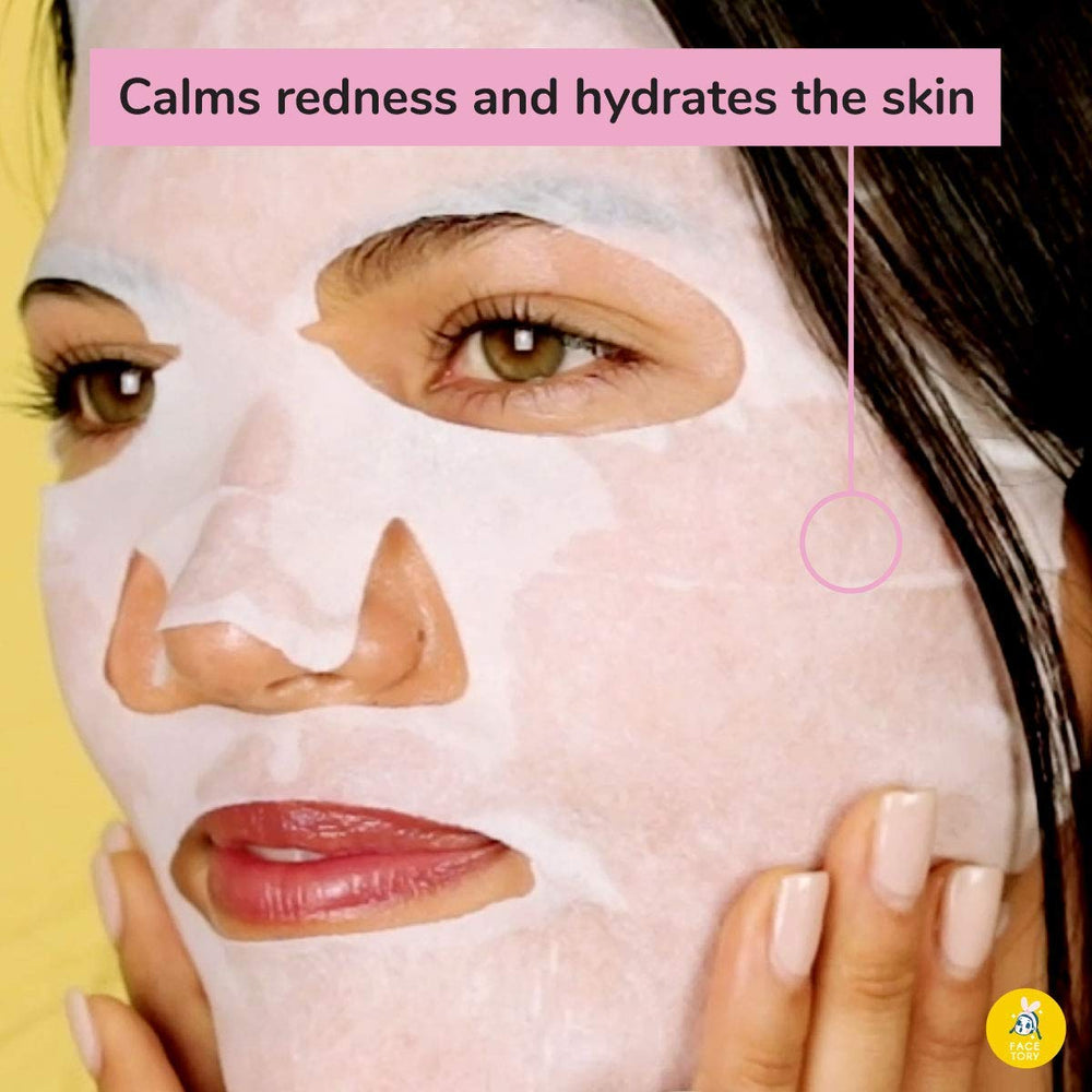 FACETORY Soft rayon mask material adheres smoothly and breathes well