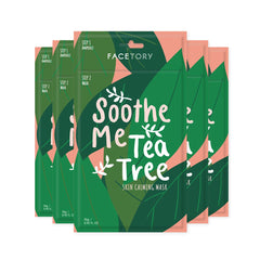 Facetory Soothe Me Tea Tree ampoule application prepares skin for calm redness relief