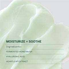 FACETORY Urban Calm Barrier Cream with fermented honeybush and heartleaf extract supports calm, hydrated skin.