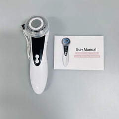 Facial Massager Galvanic 4-in-1 white front view for at-home rejuvenation.