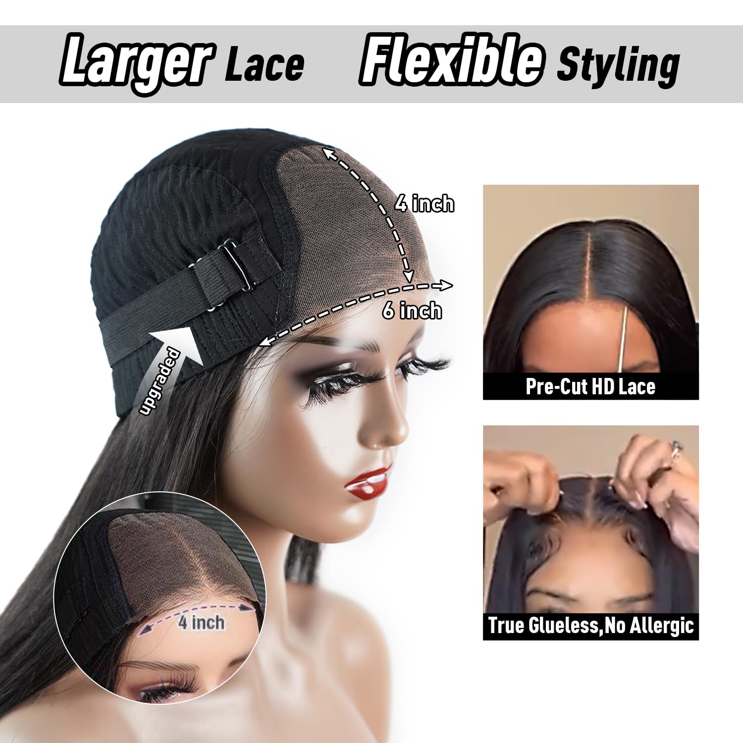 FACMOOD 100% human hair wig offers versatile styling possibilities