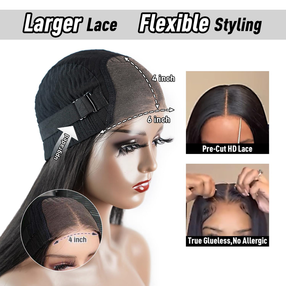FACMOOD 100% human hair wig offers versatile styling possibilities