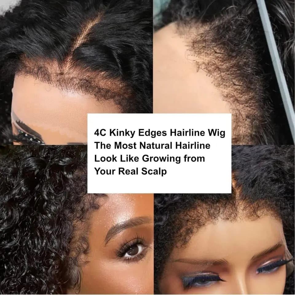 FACMOOD deep wave wig shows seamless HD lace for a flawless blend
