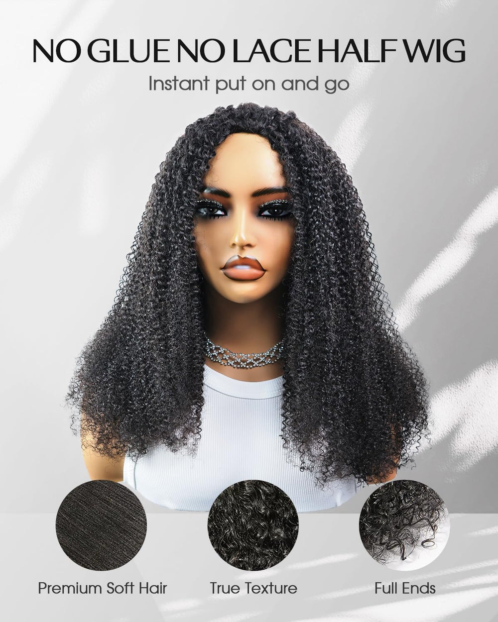 FACMOOD flip-over wig for quick transform