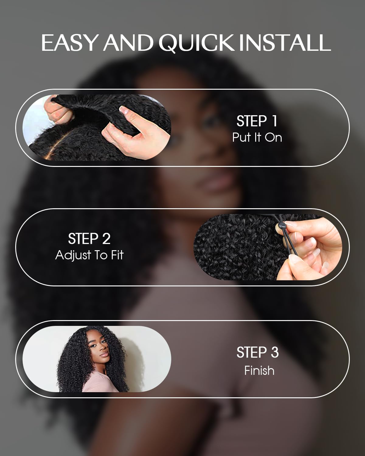 FACMOOD headband style for easy updos and blend