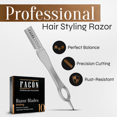 FACON beard razor mustache shaper guiding symmetrical mustache edges