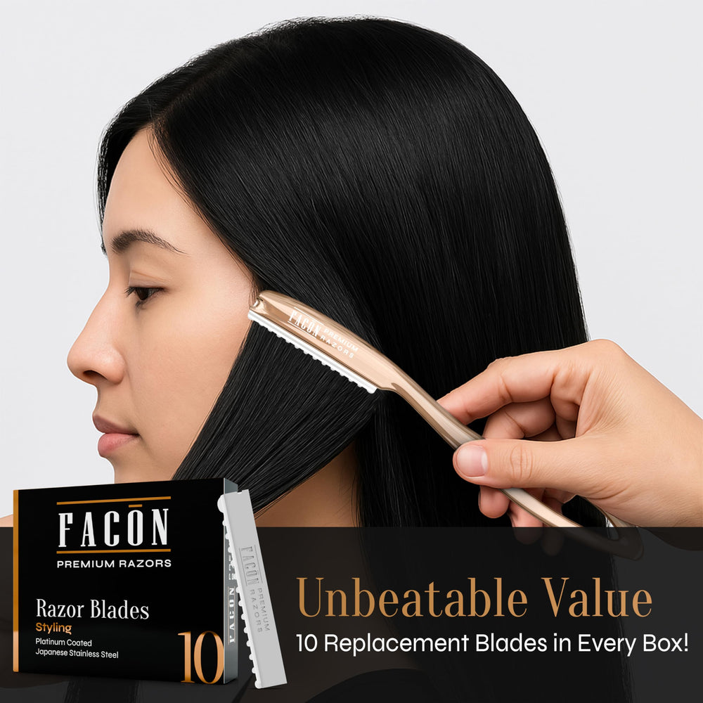 FACON Faether layering design supports layered hairstyles.