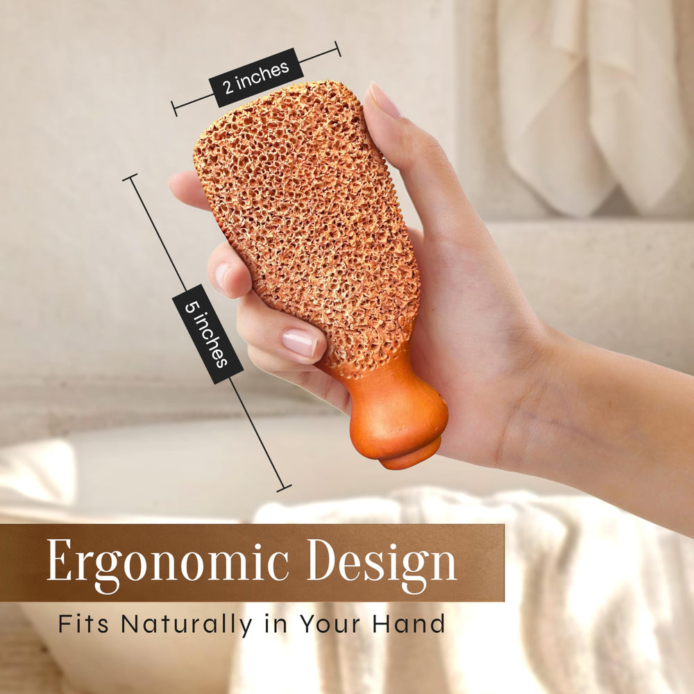 FACON artisan-fired terra-cotta stone delivers long-lasting exfoliation