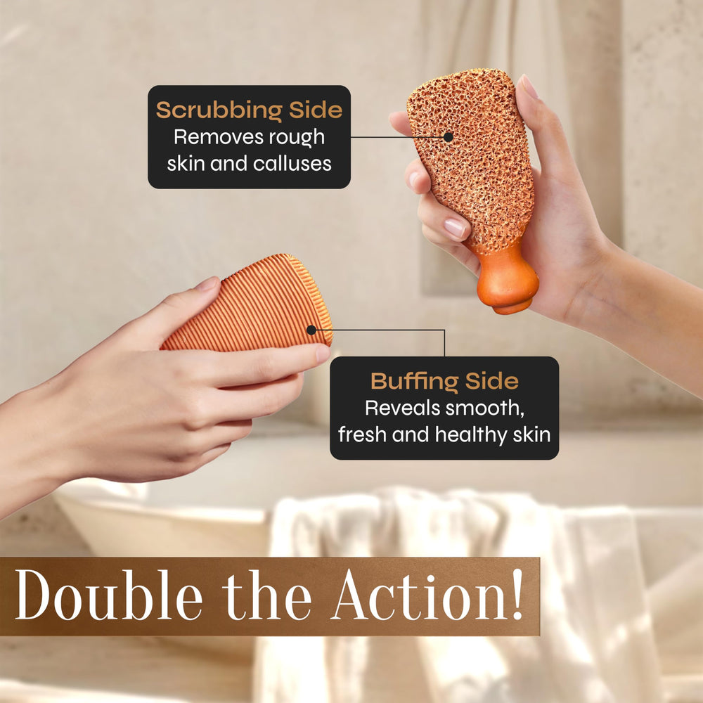 FACON natural pumice stone for feet offers gentle exfoliation