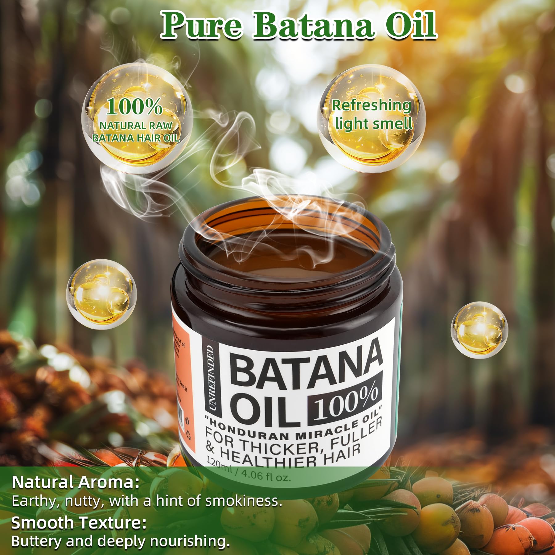 Application on hair with Fadelo Batana oil for detangling and smooth texture