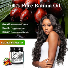 Fadelo Batana Oil on the hair shaft delivering deep nourishment.