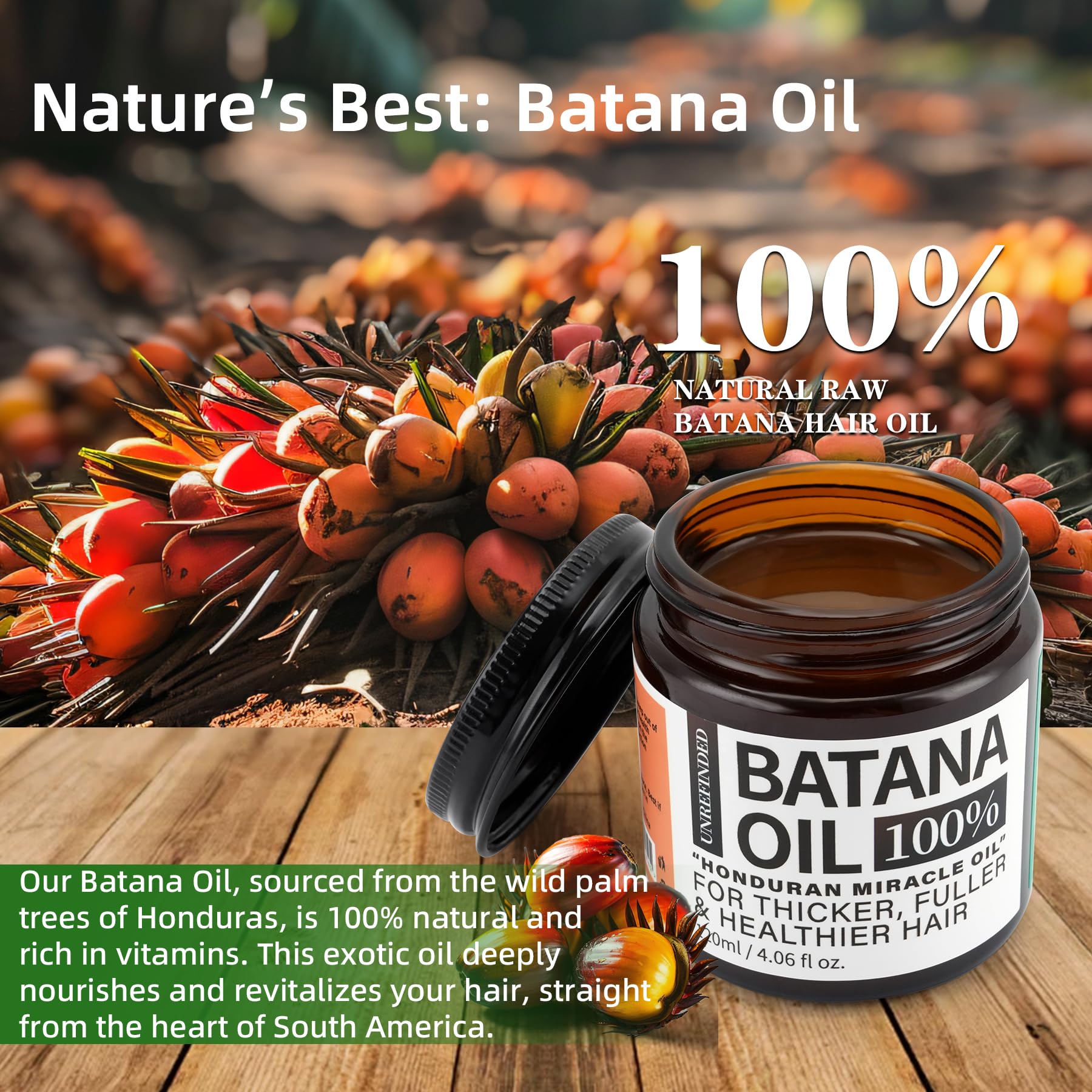 Fadelo Batana oil jar label showing Honduras origin and organic quality