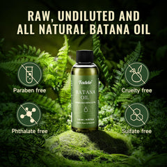 Fadelo Batana Oil on scalp delivering deep nourishment.
