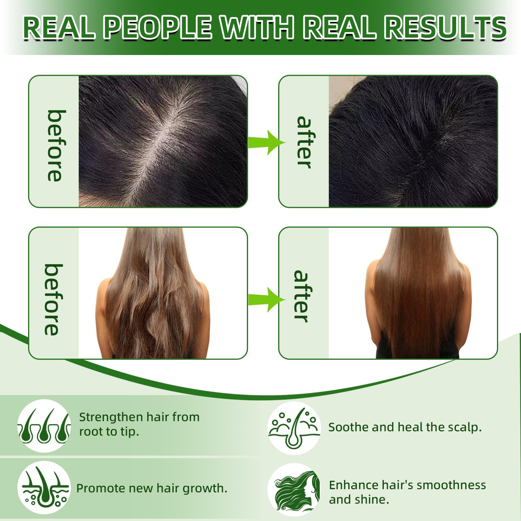 Frizz smoothing scene with Batana oil for a polished look