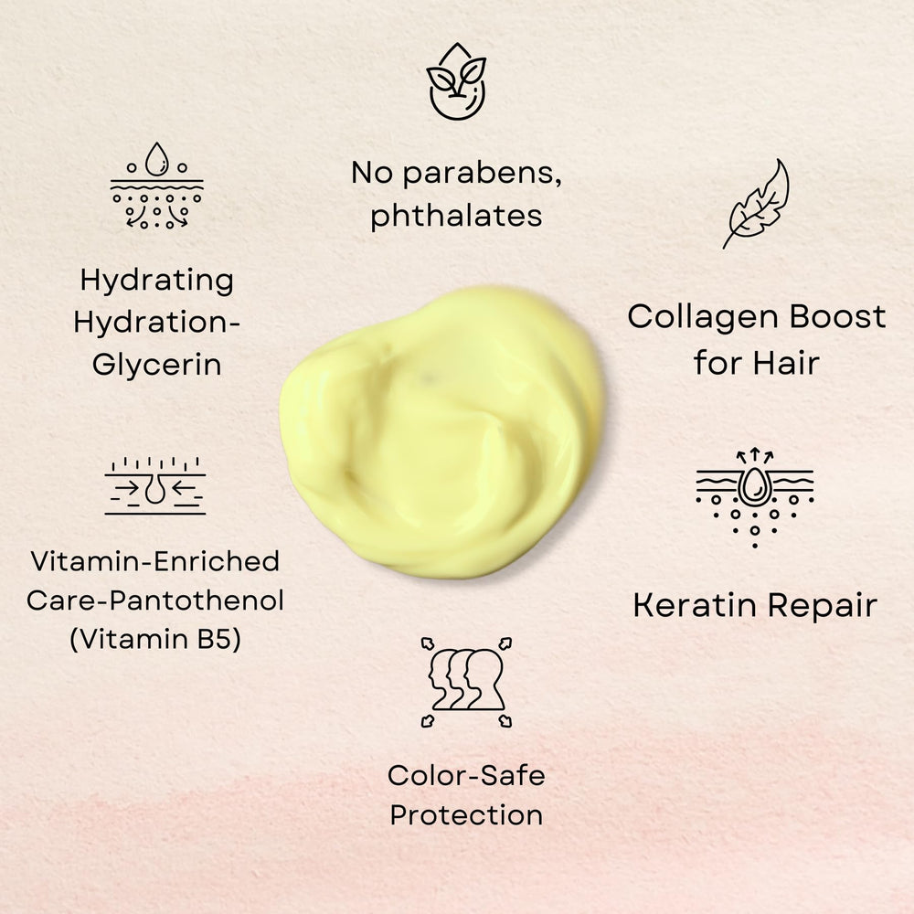 Fadelo Keratin Hair Mask cream texture showing smooth, rich consistency for deep conditioning