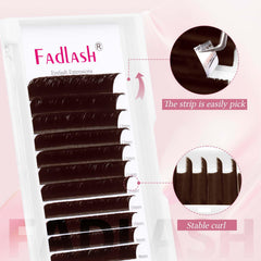 FADLASH dark brown color lashes suitable for daily wear.