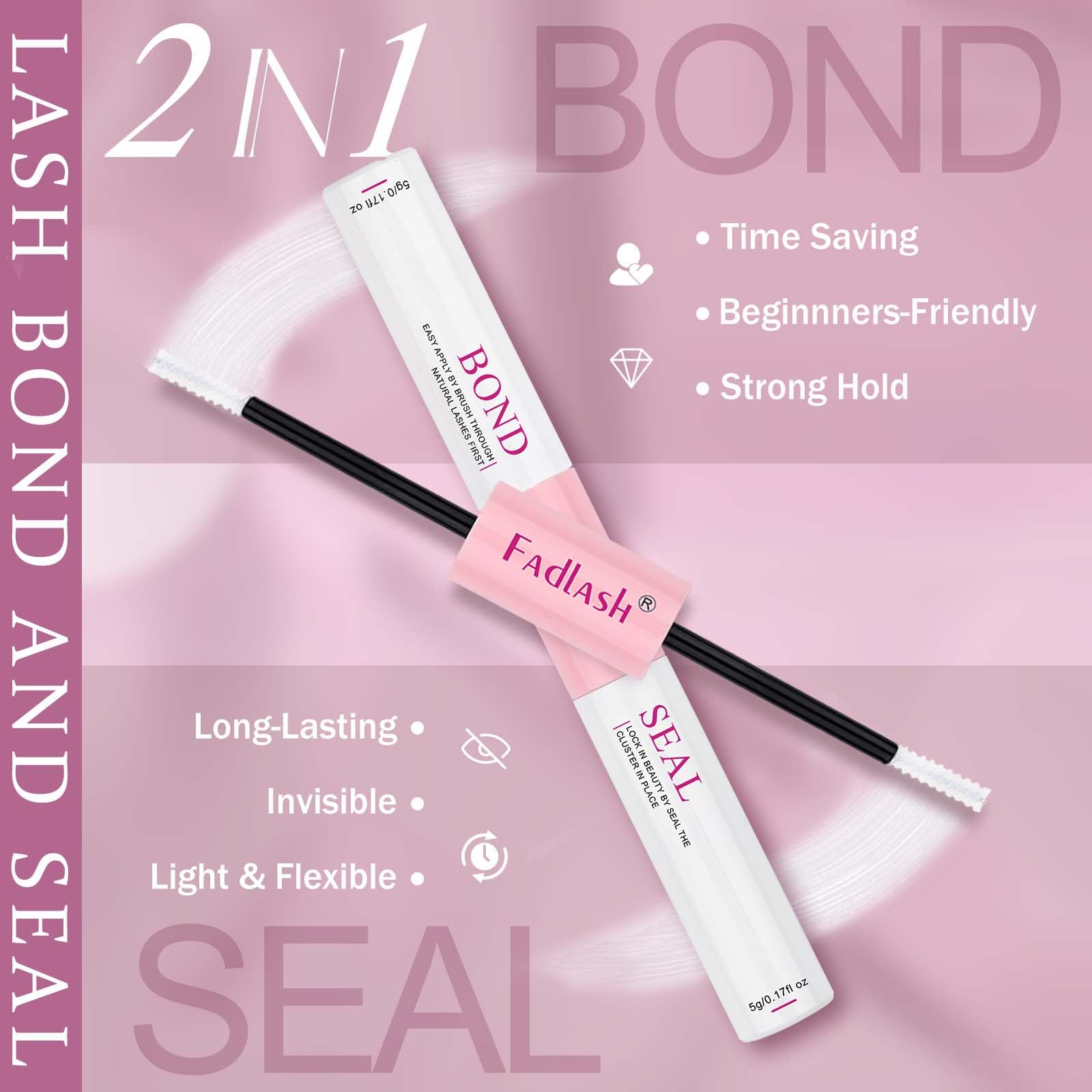 FADLASH 30D-40D DIY lash kit offering versatile lash styles.