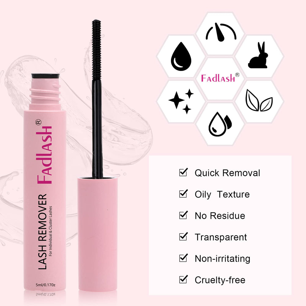 FADLASH 360-degree brush design enables precise, gentle cluster lash removal.