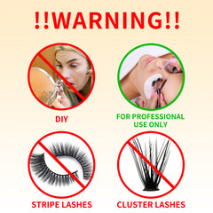 FADLASH 8-weeks retention glue shown with extended lash wear.